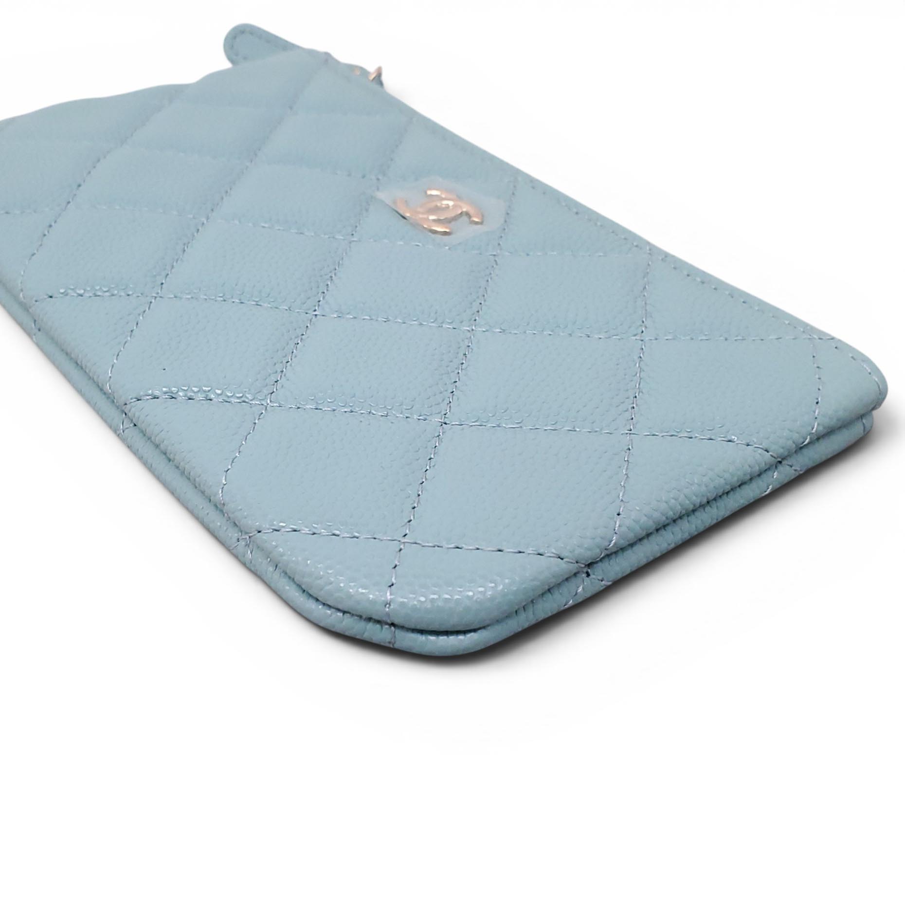 CHANEL BLUE MINI POUCH
