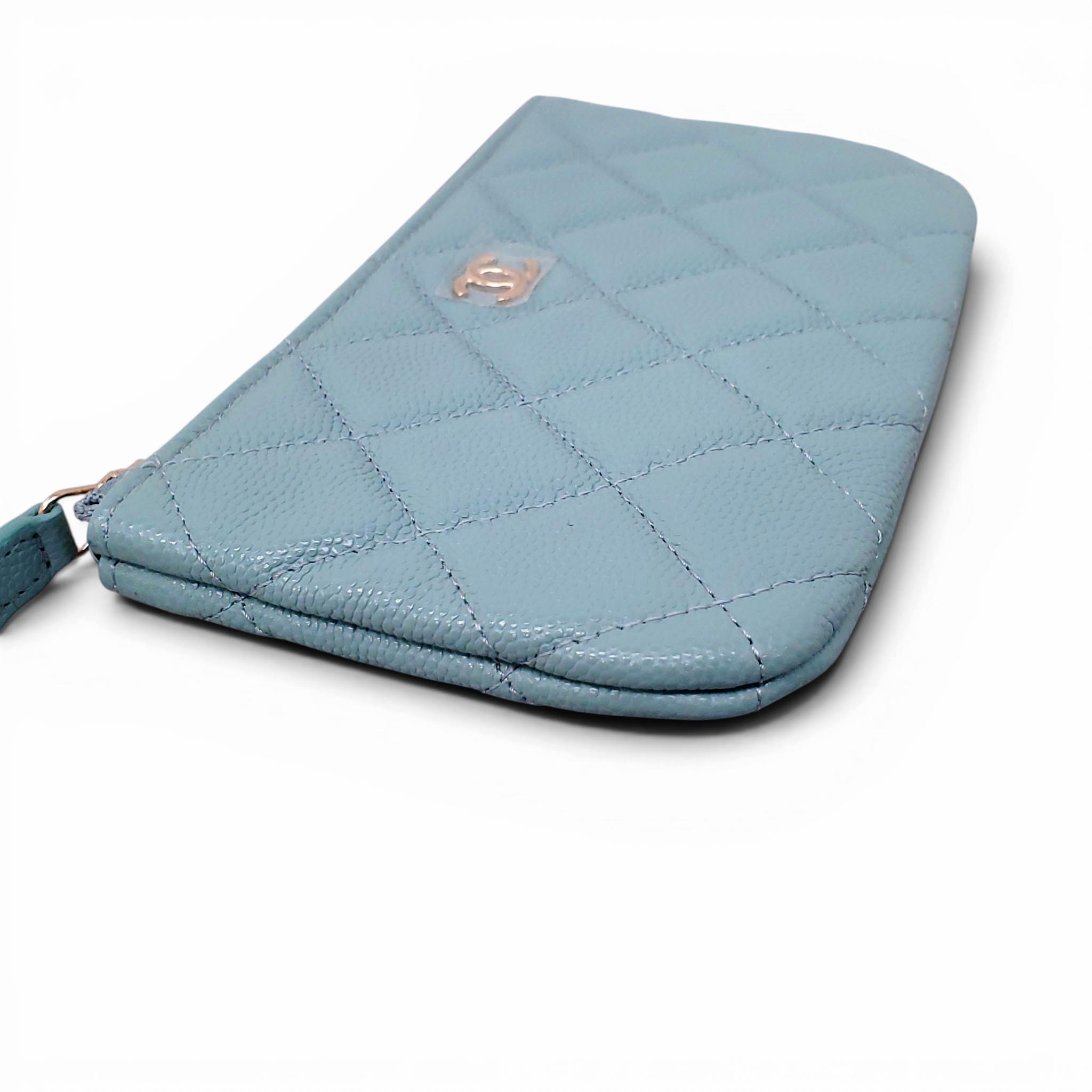 CHANEL BLUE MINI POUCH