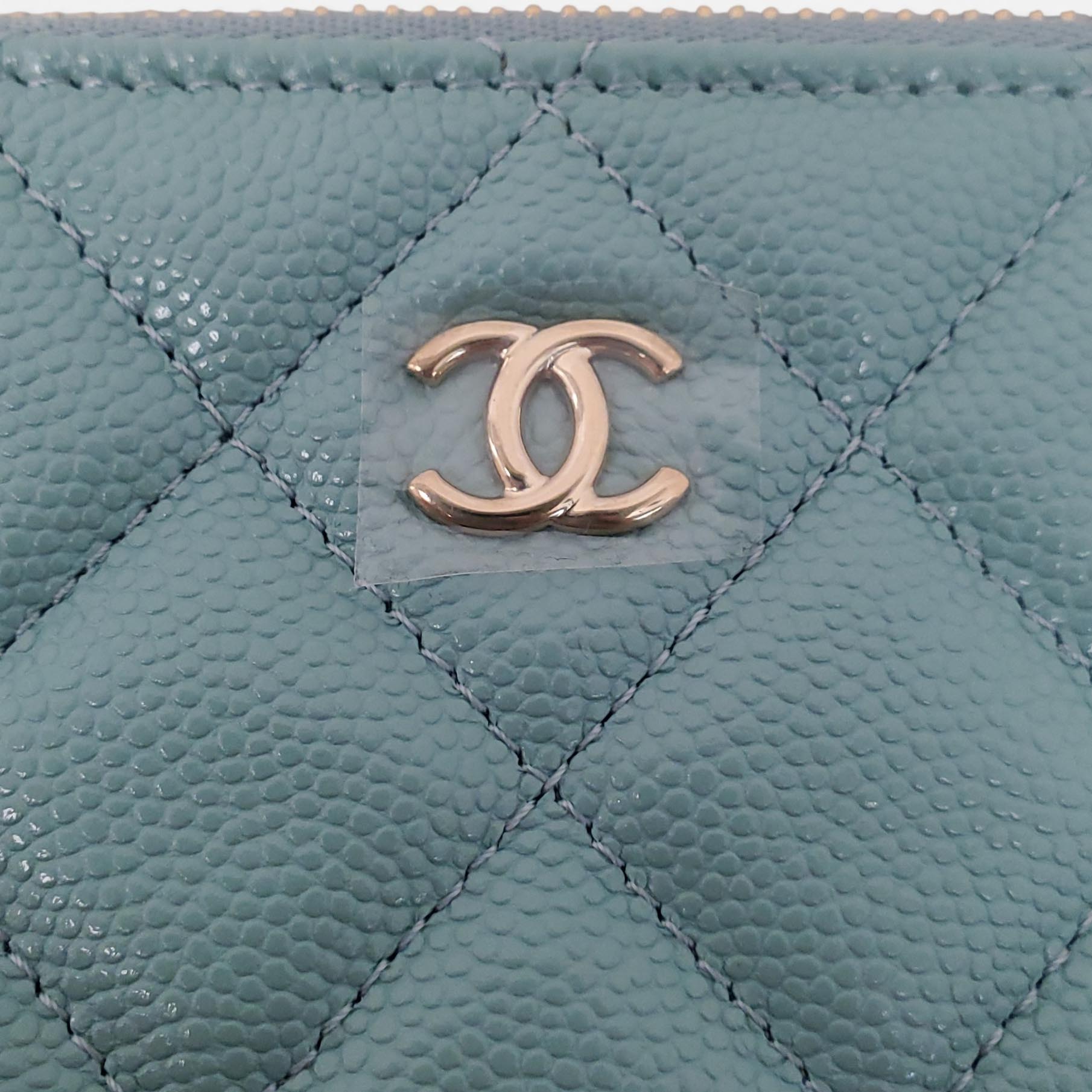 CHANEL BLUE MINI POUCH