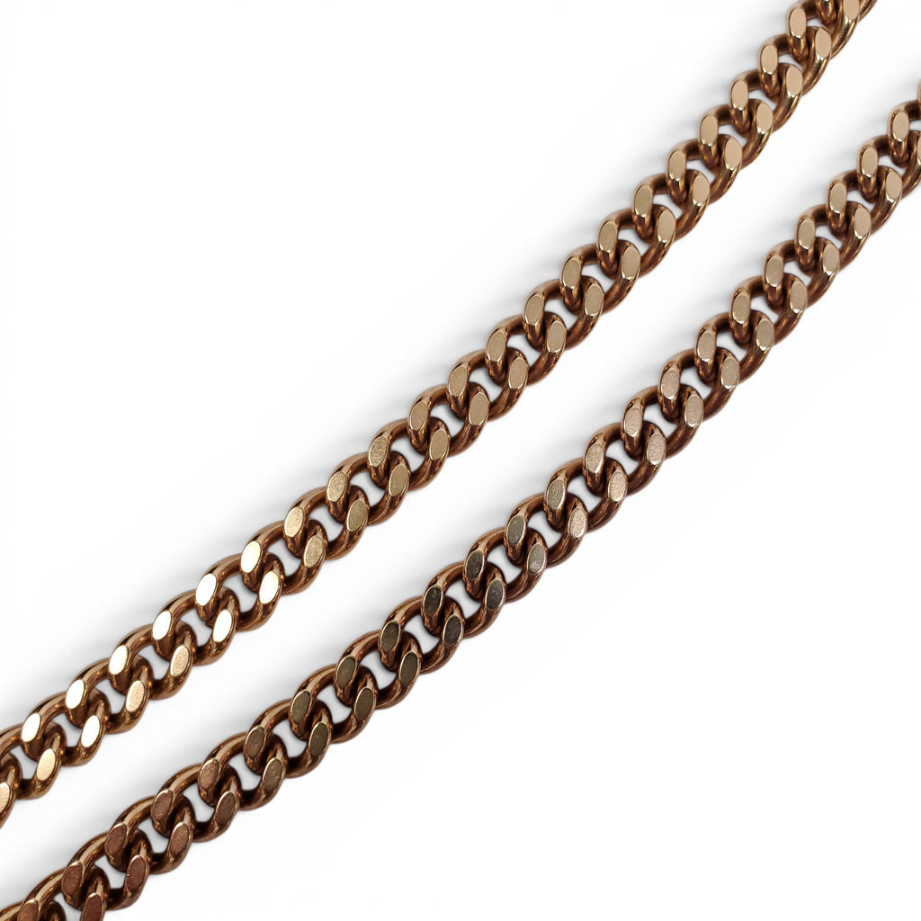 CHANEL GOLD CHAIN NECKLACE WITH DROP CRYSTALS AND LOGO