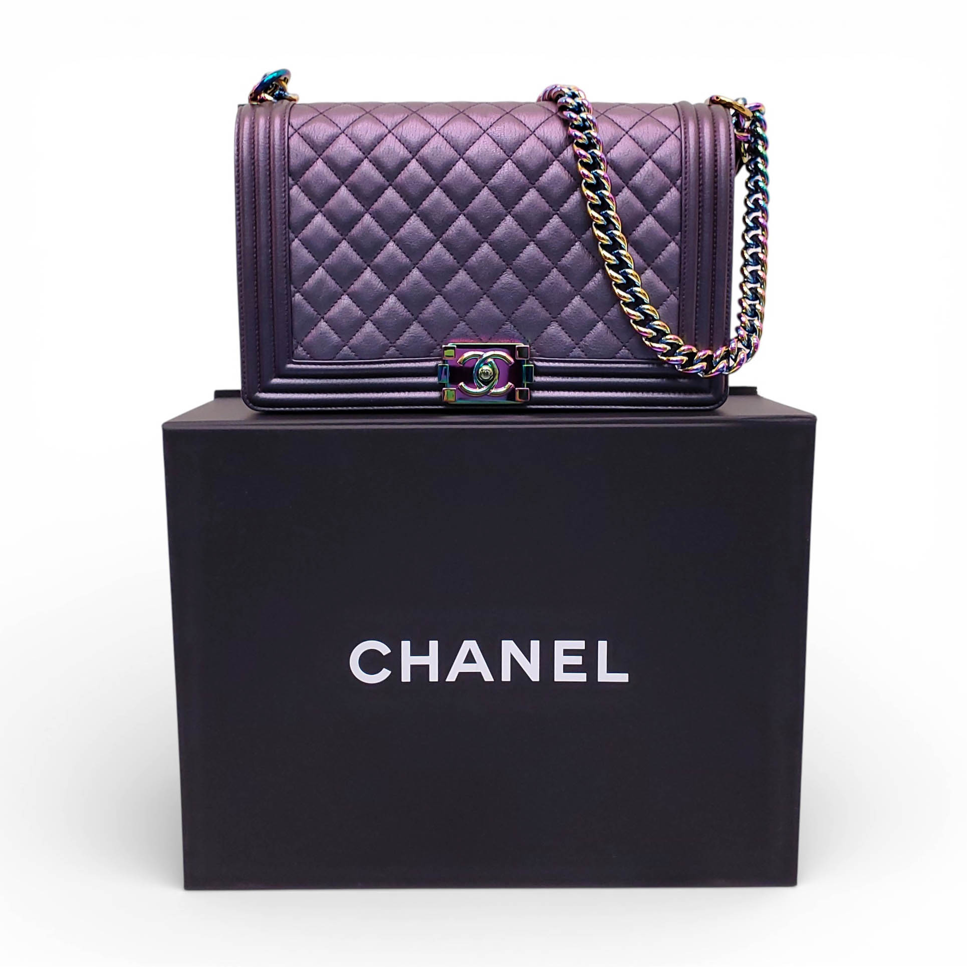 CHANEL IRIDESCENT BOY BAG