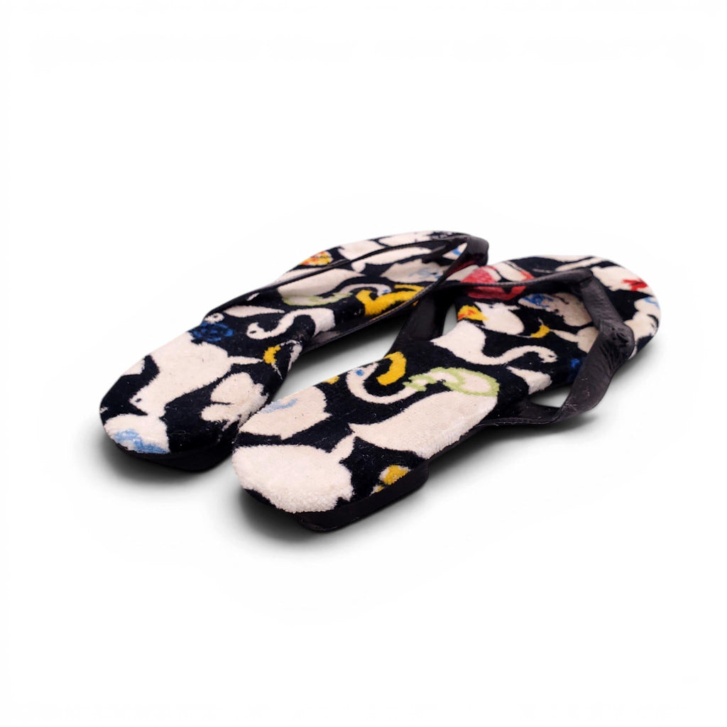 CHANEL SPRING 2007 ANIMAL PRINT FLIP FLOPS - SIZE 40
