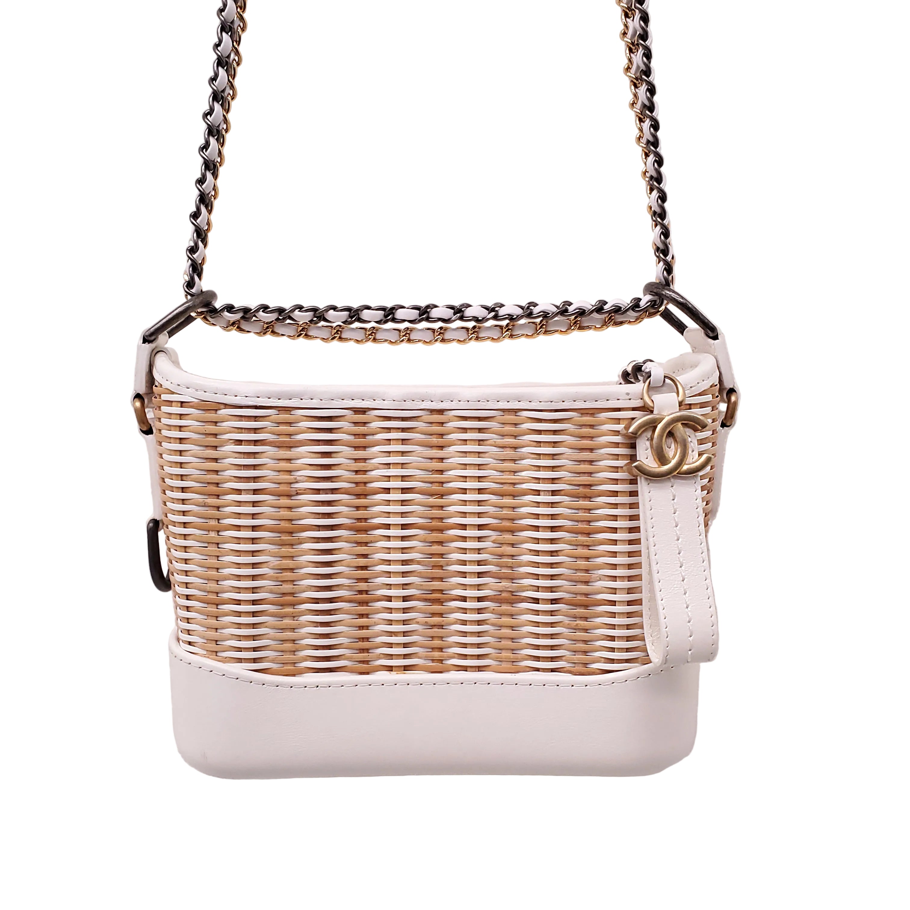 CHANEL WICKER GABRIELLE BAG
