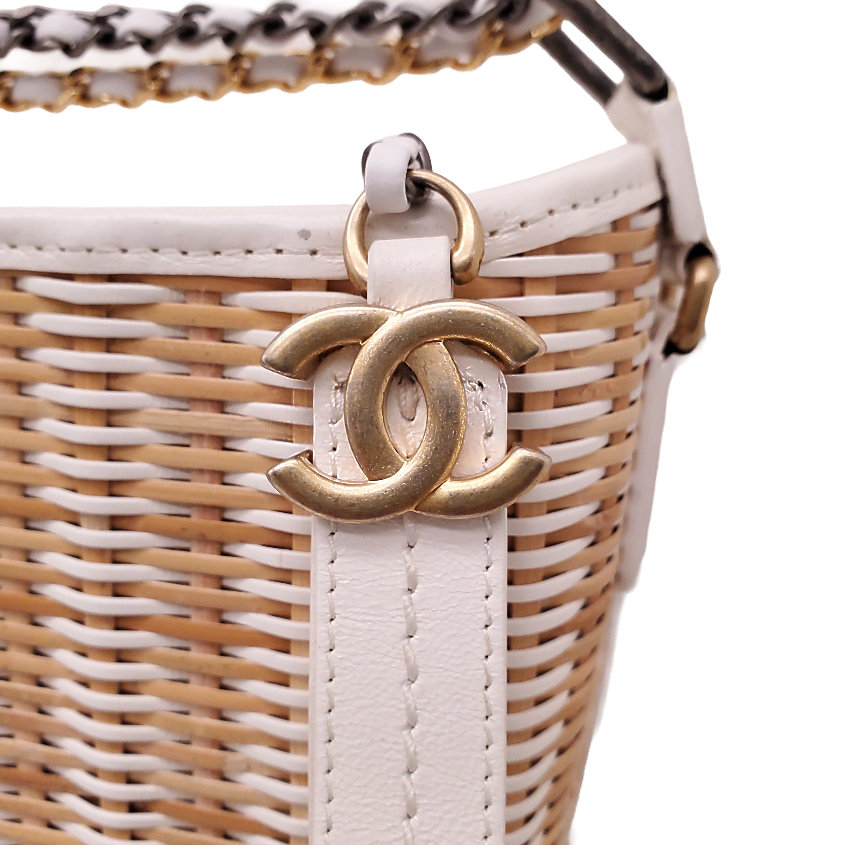 CHANEL WICKER GABRIELLE BAG