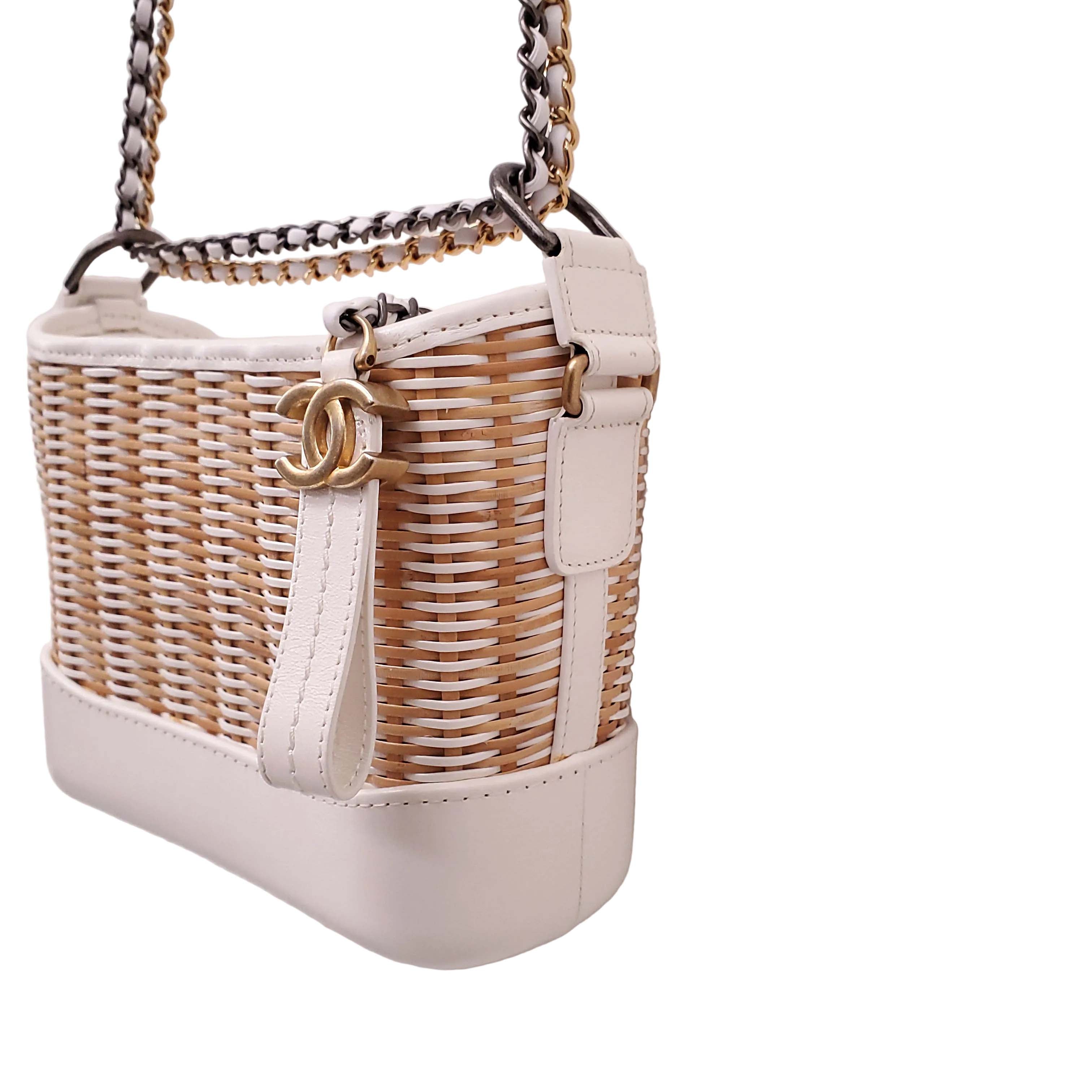 CHANEL WICKER GABRIELLE BAG