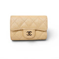 CHANEL YELLOW KEYCHAIN HOLDER