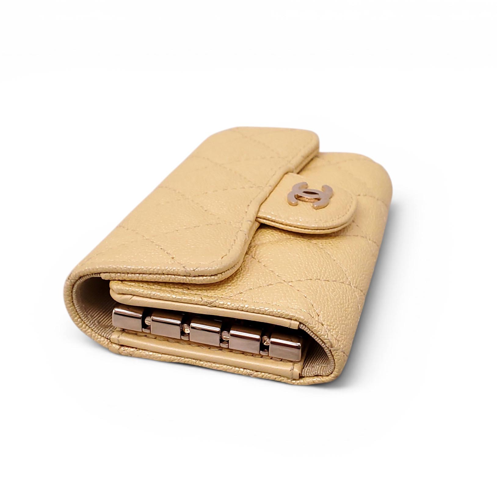 CHANEL YELLOW KEYCHAIN HOLDER