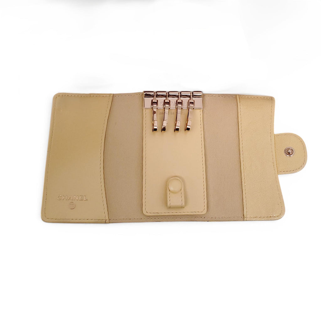 CHANEL YELLOW KEYCHAIN HOLDER