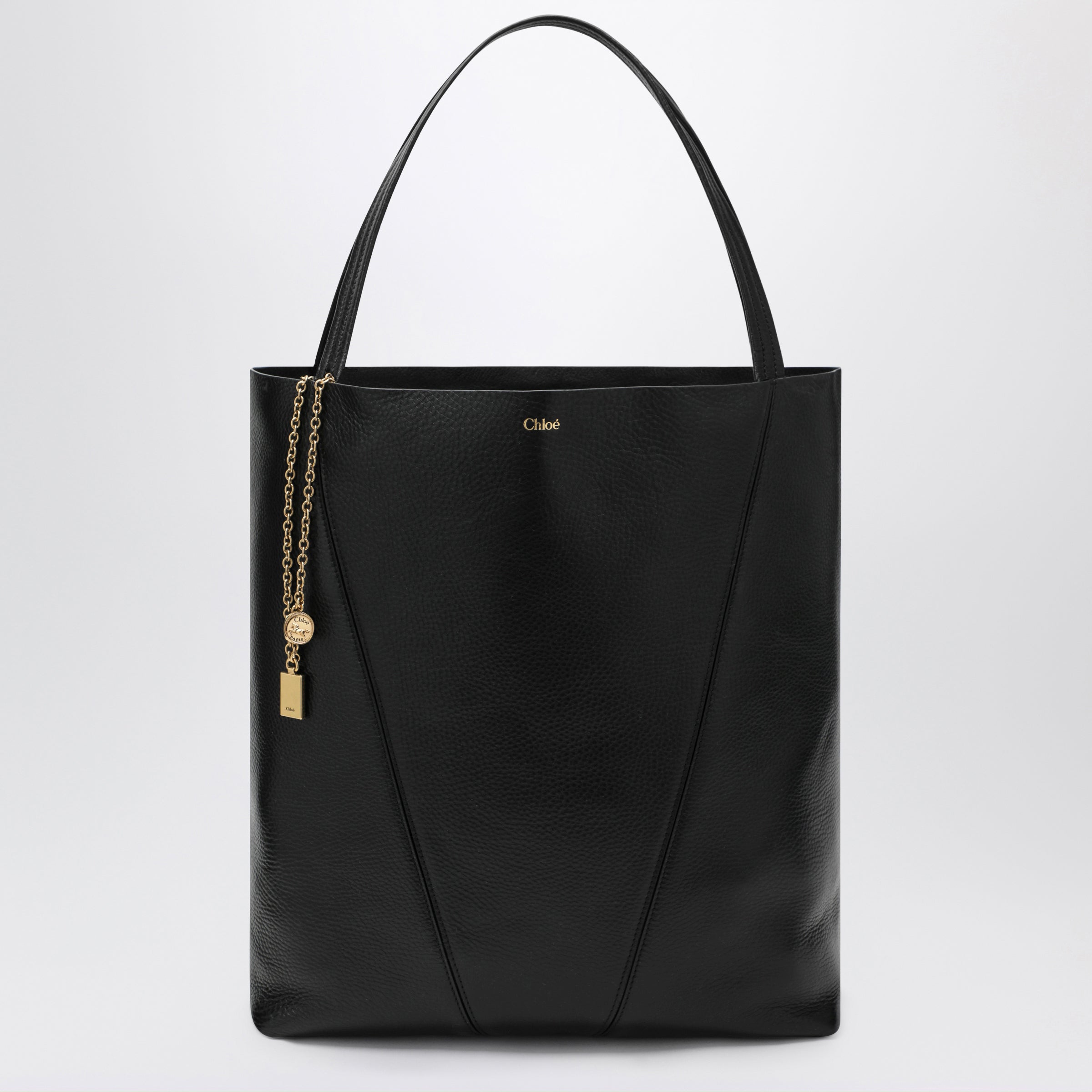 Chloe Large Black Chloe Spin Tote Bag Women