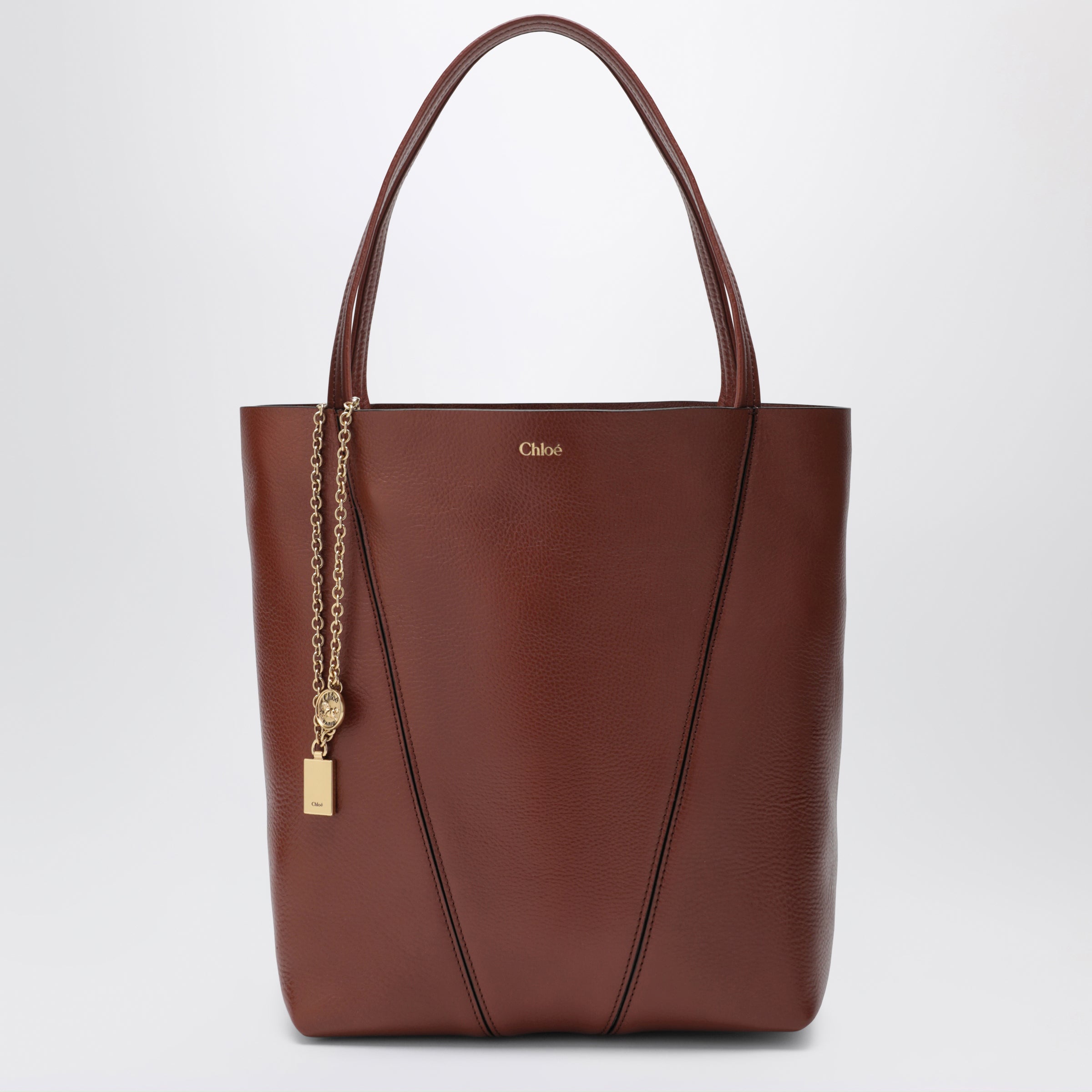 Chloe Medium Brown Chloe Spin Tote Bag Women