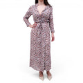 CHLOÉ GREY FLORAL MAXI DRESS - SIZE 34