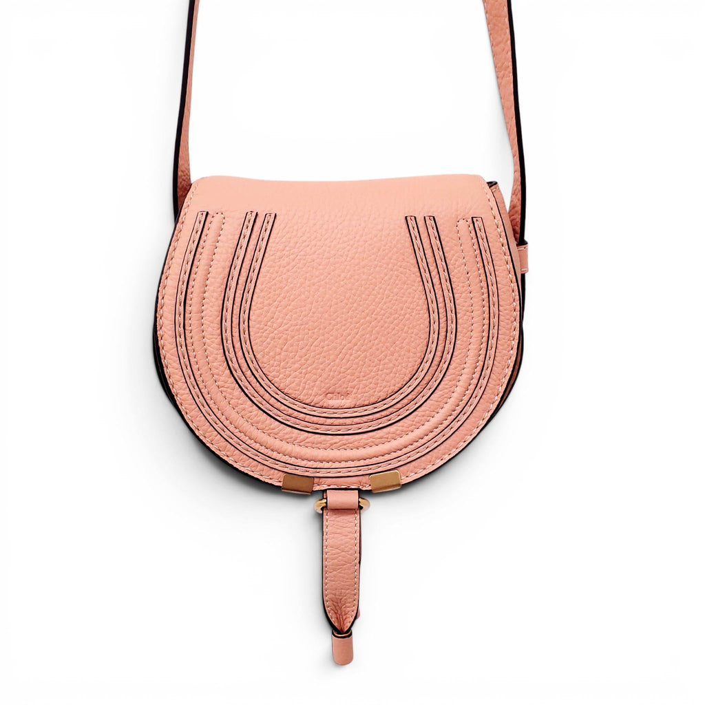 CHLOÉ PEACH SMALL MARCIE CROSSBODY BAG