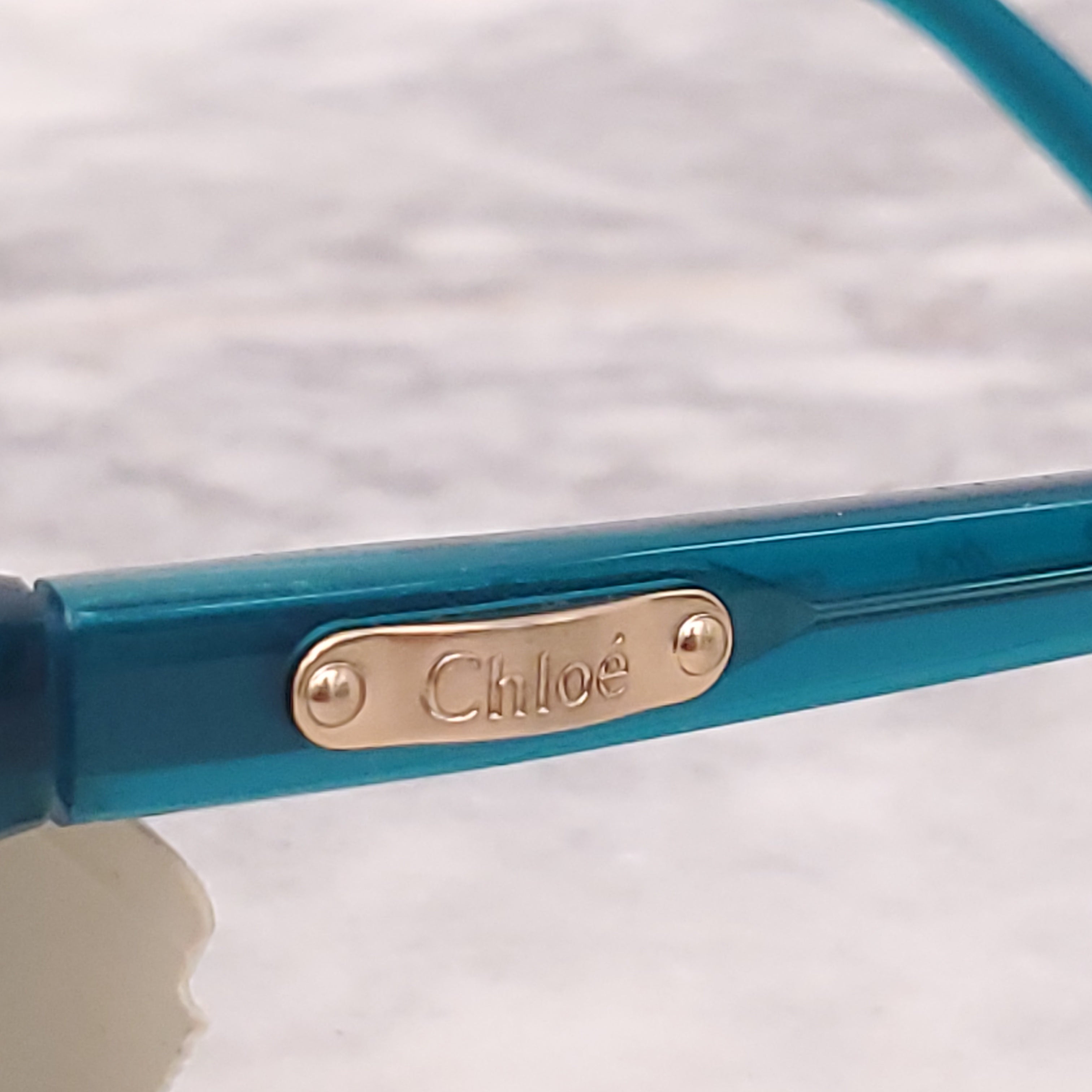 CHLOÉ TURQUOISE AVIATOR SUNGLASSES