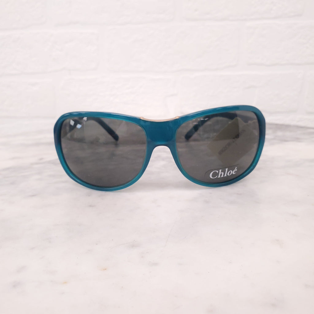 CHLOÉ TURQUOISE AVIATOR SUNGLASSES
