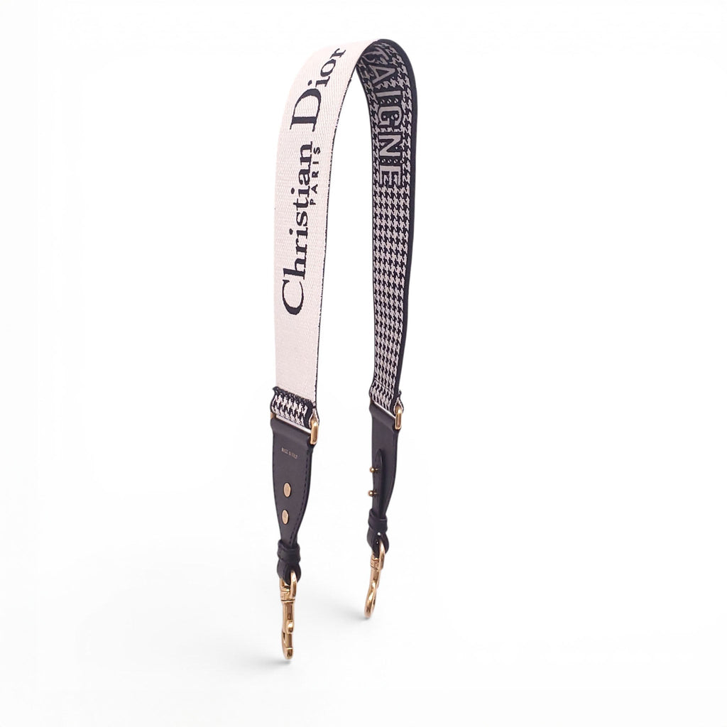 CHRISTIAN DIOR HOUNDSTOOTH PURSE STRAP