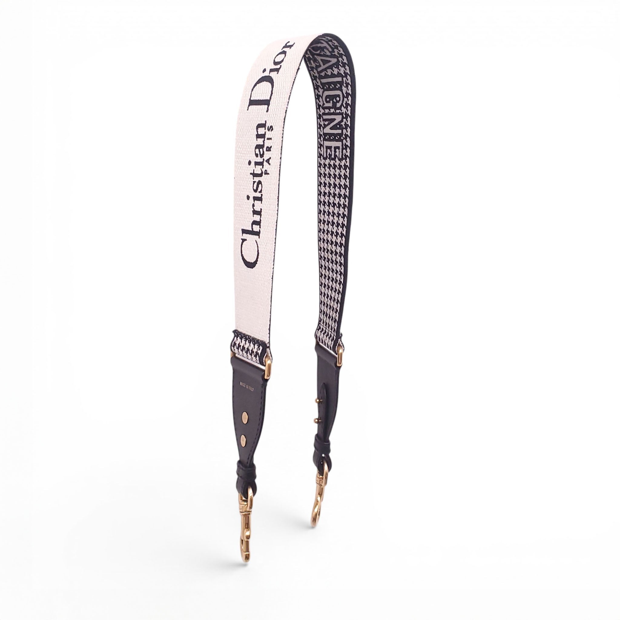 CHRISTIAN DIOR HOUNDSTOOTH PURSE STRAP