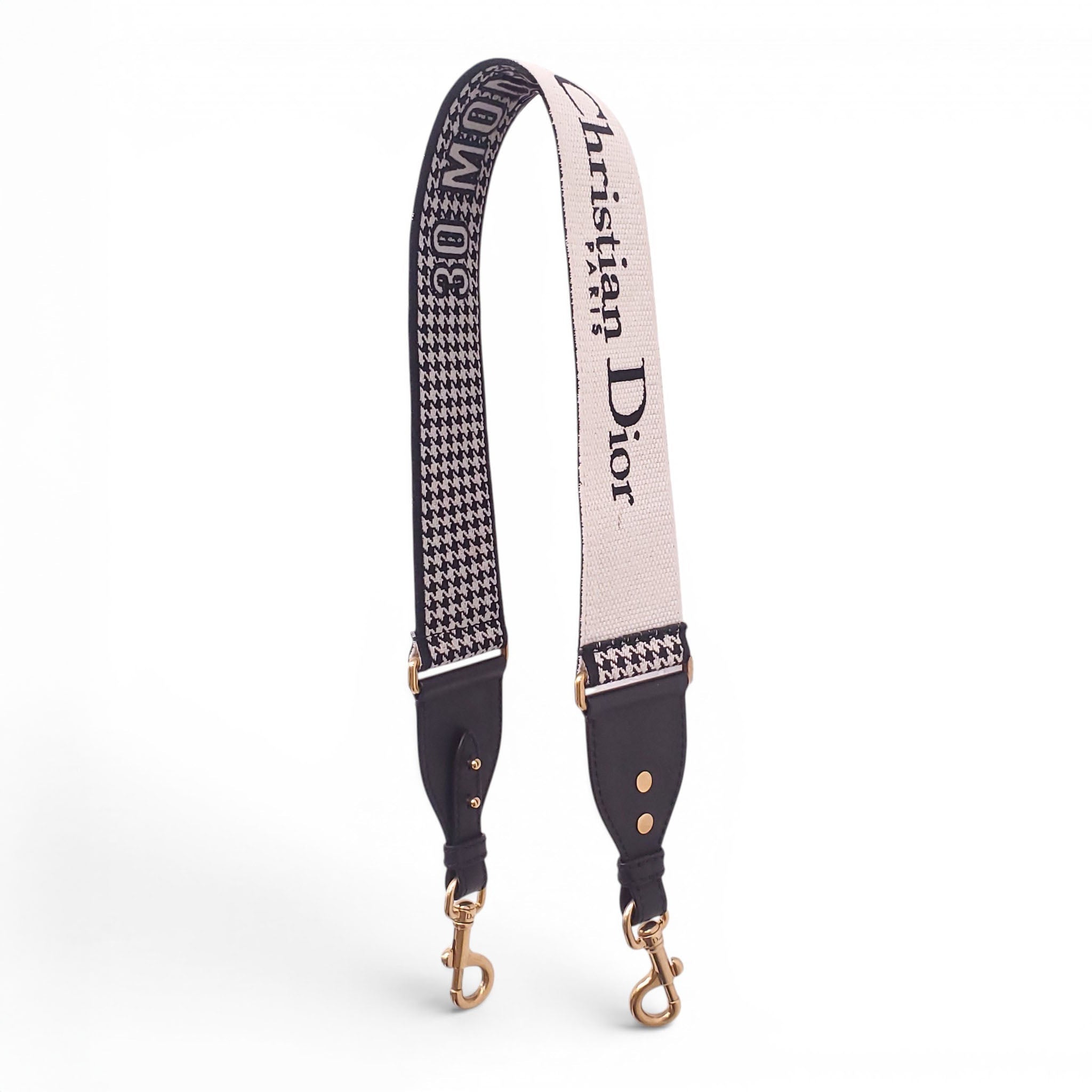 CHRISTIAN DIOR HOUNDSTOOTH PURSE STRAP