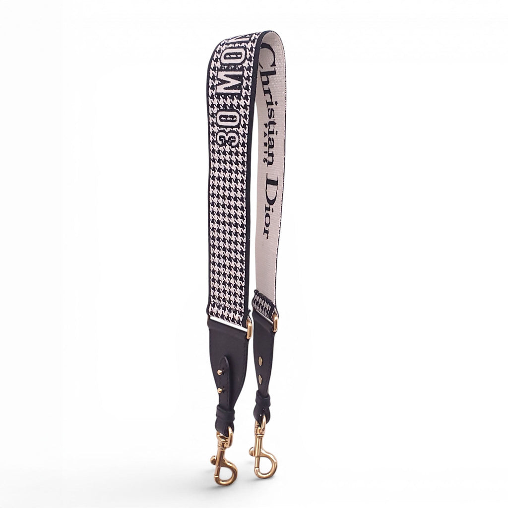 CHRISTIAN DIOR HOUNDSTOOTH PURSE STRAP
