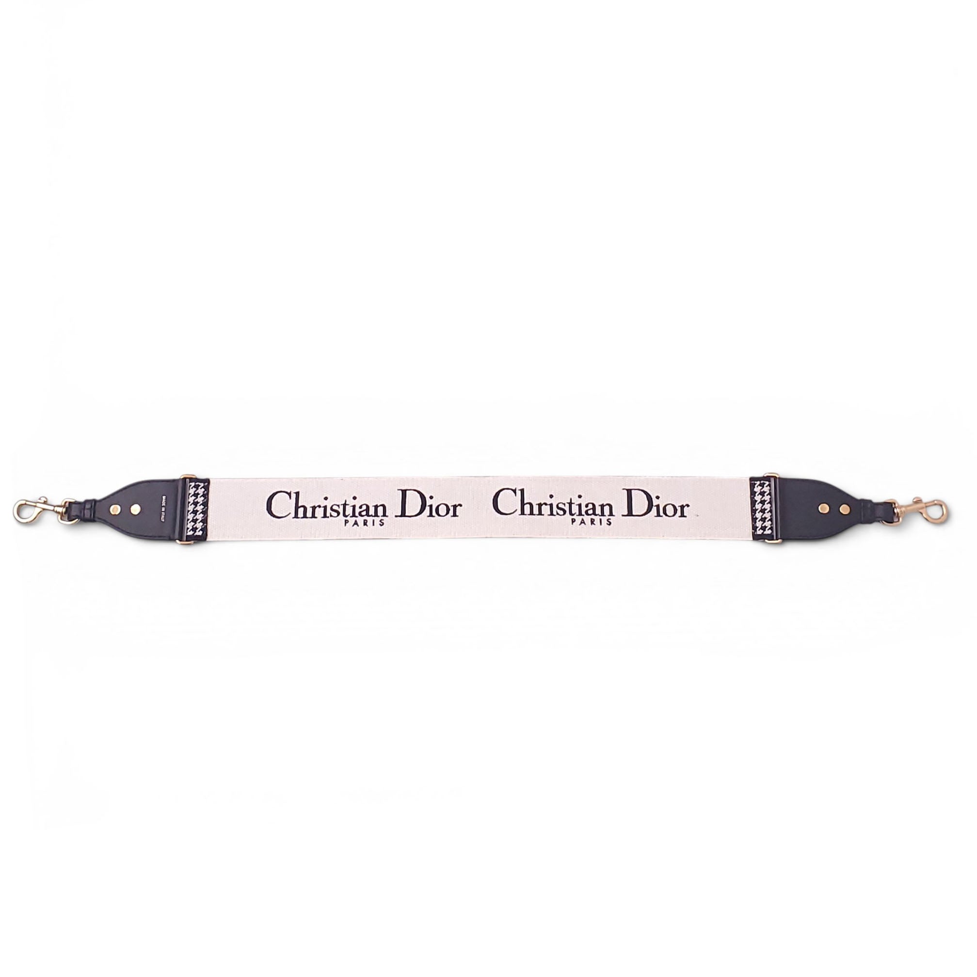 CHRISTIAN DIOR HOUNDSTOOTH PURSE STRAP