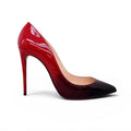 CHRISTIAN LOUBOUTIN RED OMBRE HEELS - SIZE 38.5