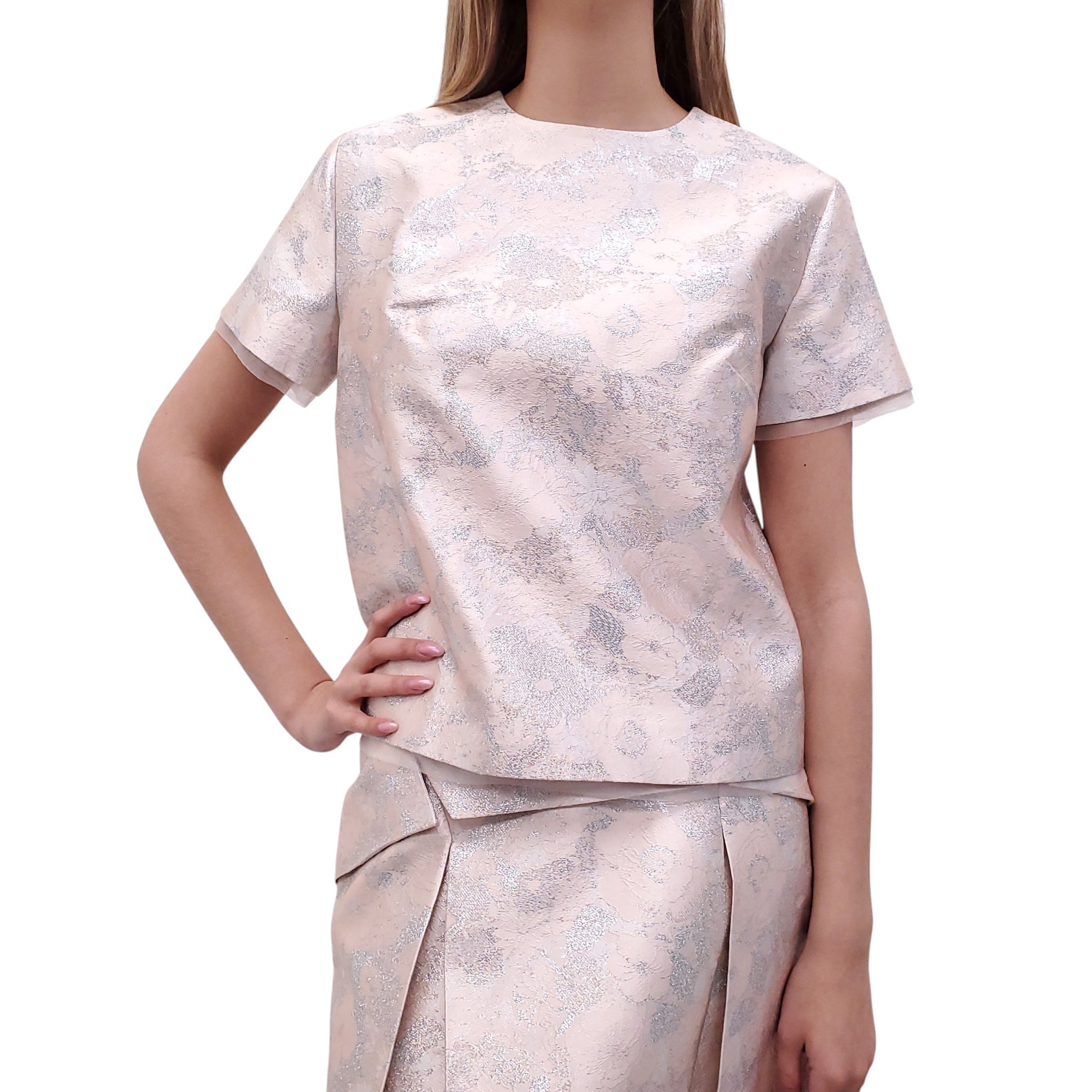 CHRISTOPHER KANE PINK SILVER METALLIC SET - SIZE 6