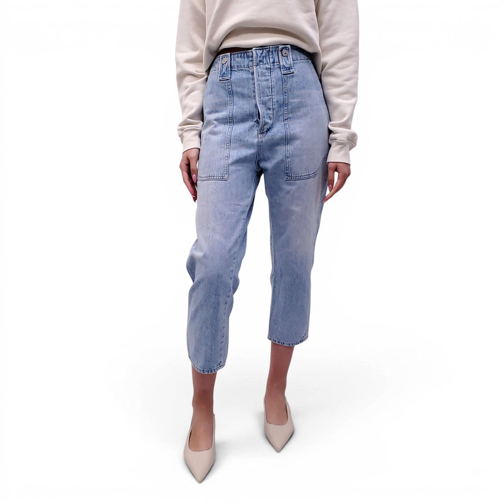 CITIZENS OF HUMANITY LIGHT WASH CARGO JEANS - SIZE 28