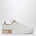 Dolce&Gabbana White/Gold Portofino Sneakers Women
