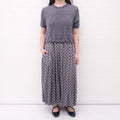 COMME DES GARÇONS GREY POLKA DOT SWEATER DRESS - SIZE S