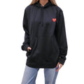COMME DES GARÇONS PLAY BLACK HOODIE SWEATSHIRT - SIZE XXL