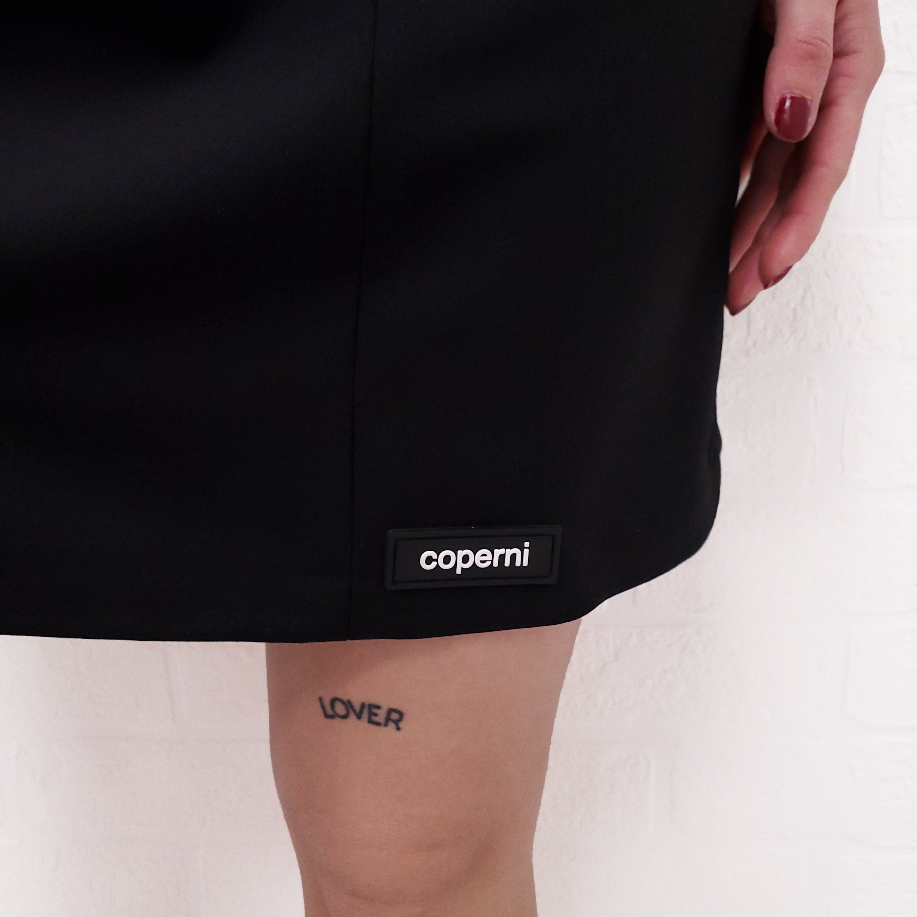 COPERNI HYBRID TAILORED DRESS BLACK - SIZE 38