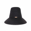 CULT GAIA BLACK RAFFIA HAT