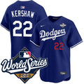 Clayton Kershaw Los Angeles Dodgers Alternate Royal Limited 2025 World Series Jersey - Royal