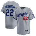 Clayton Kershaw Los Angeles Dodgers Road Limited Jersey - Gray