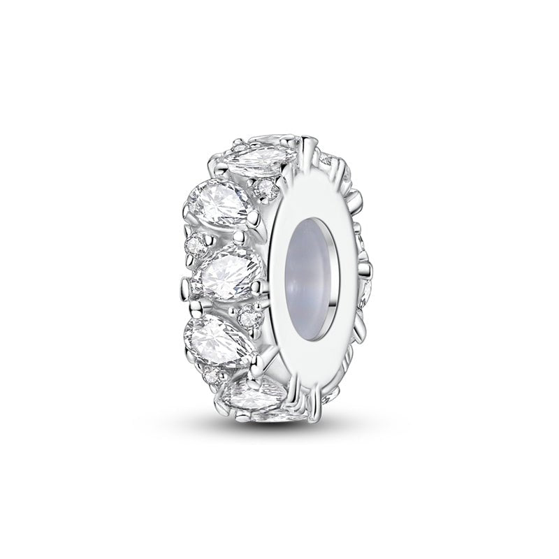 Clear Sparkle Spacer Charm