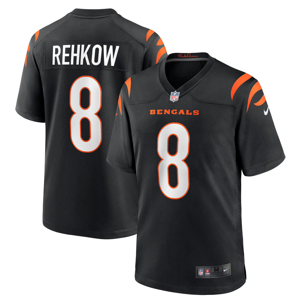Cincinnati Bengals Ryan Rehkow Black Game Jersey