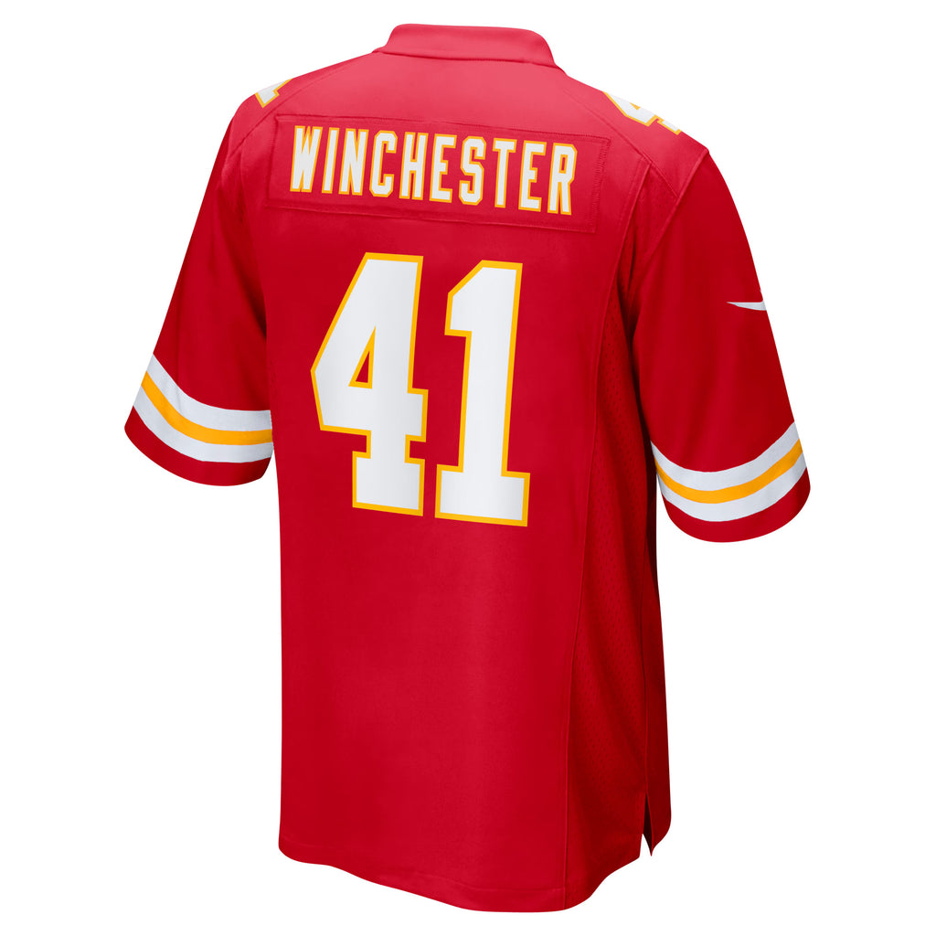 Kansas City Chiefs James Winchester Red Game Jersey