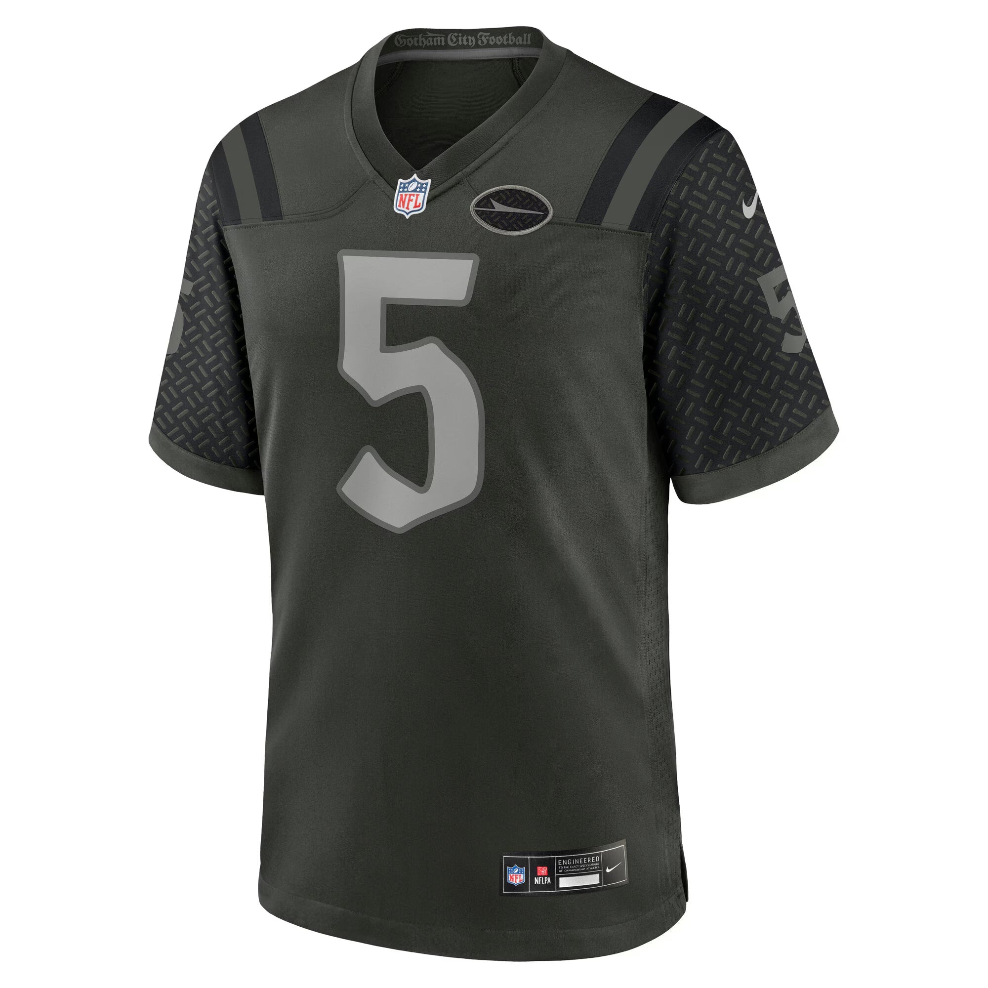 New York Jets Garrett Wilson Gotham Green 2025 Rivalries Collection Game Jersey