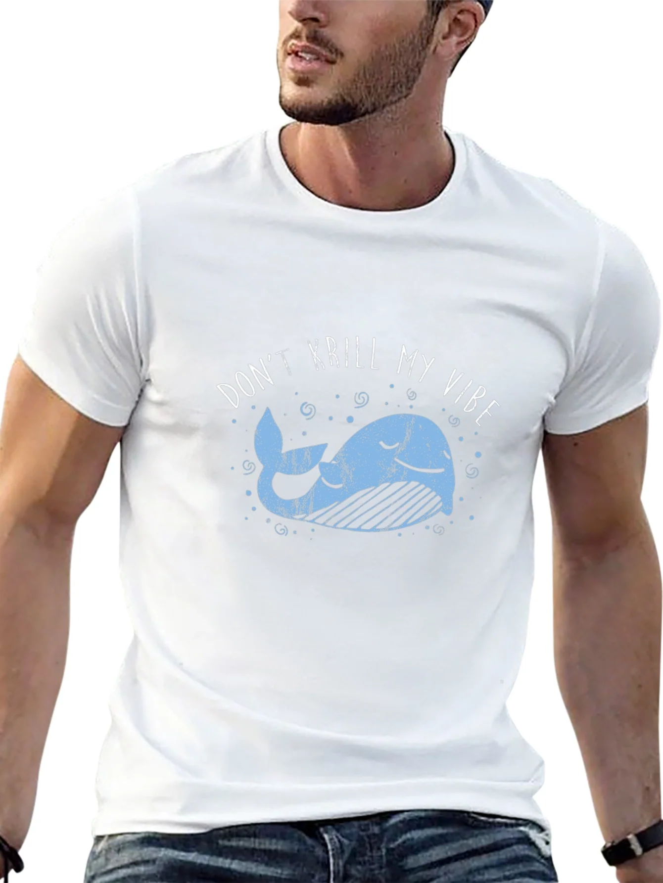 Dont Krill My Vibe Black Graphic Tee