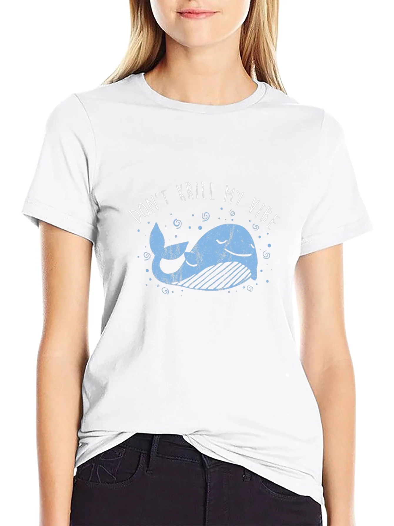 Dont Krill My Vibe Black Graphic Tee