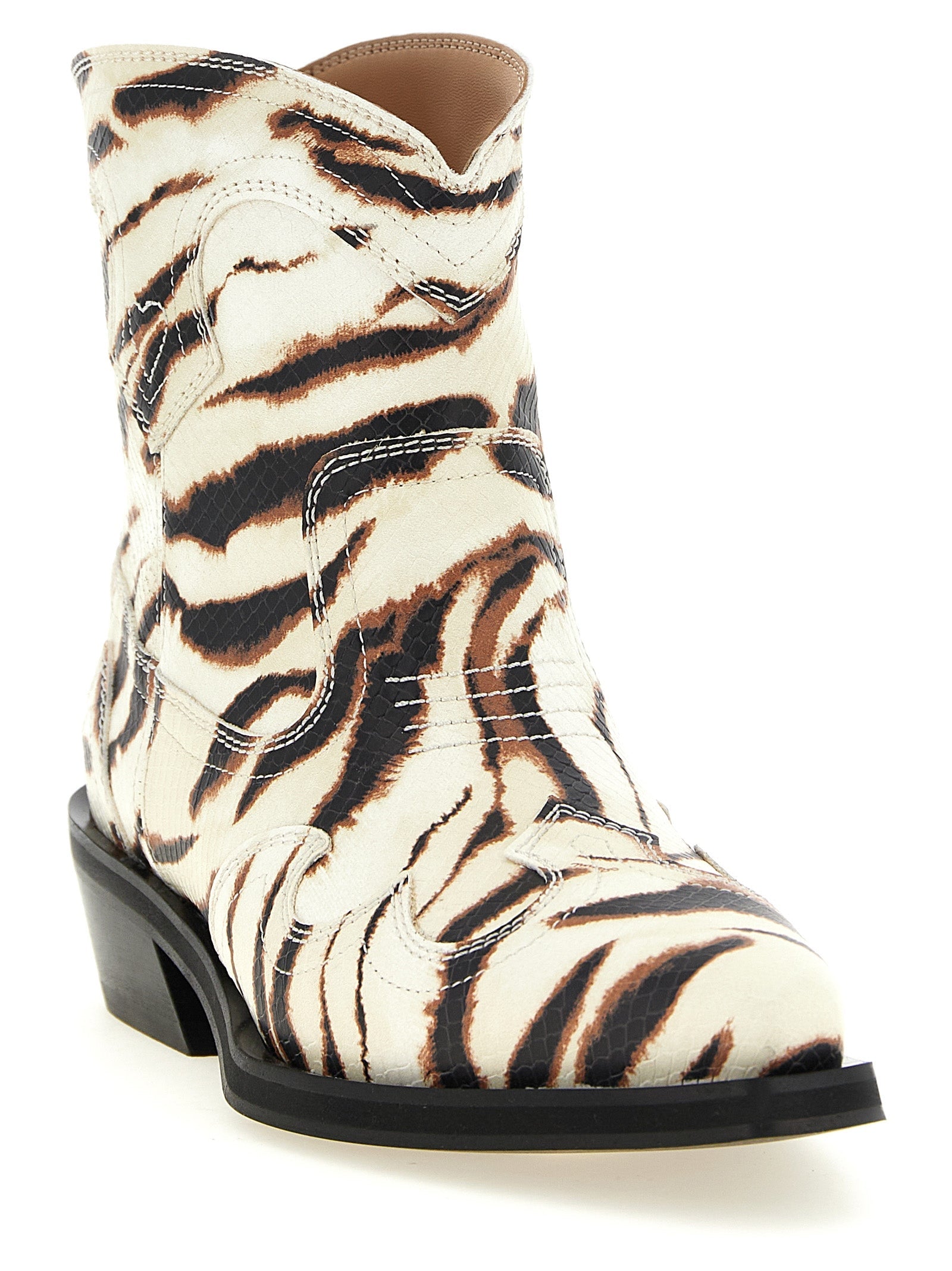 Ganni Women Western Ankle Boots