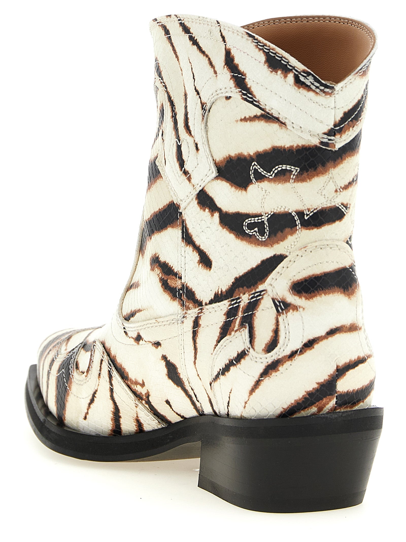 Ganni Women Western Ankle Boots