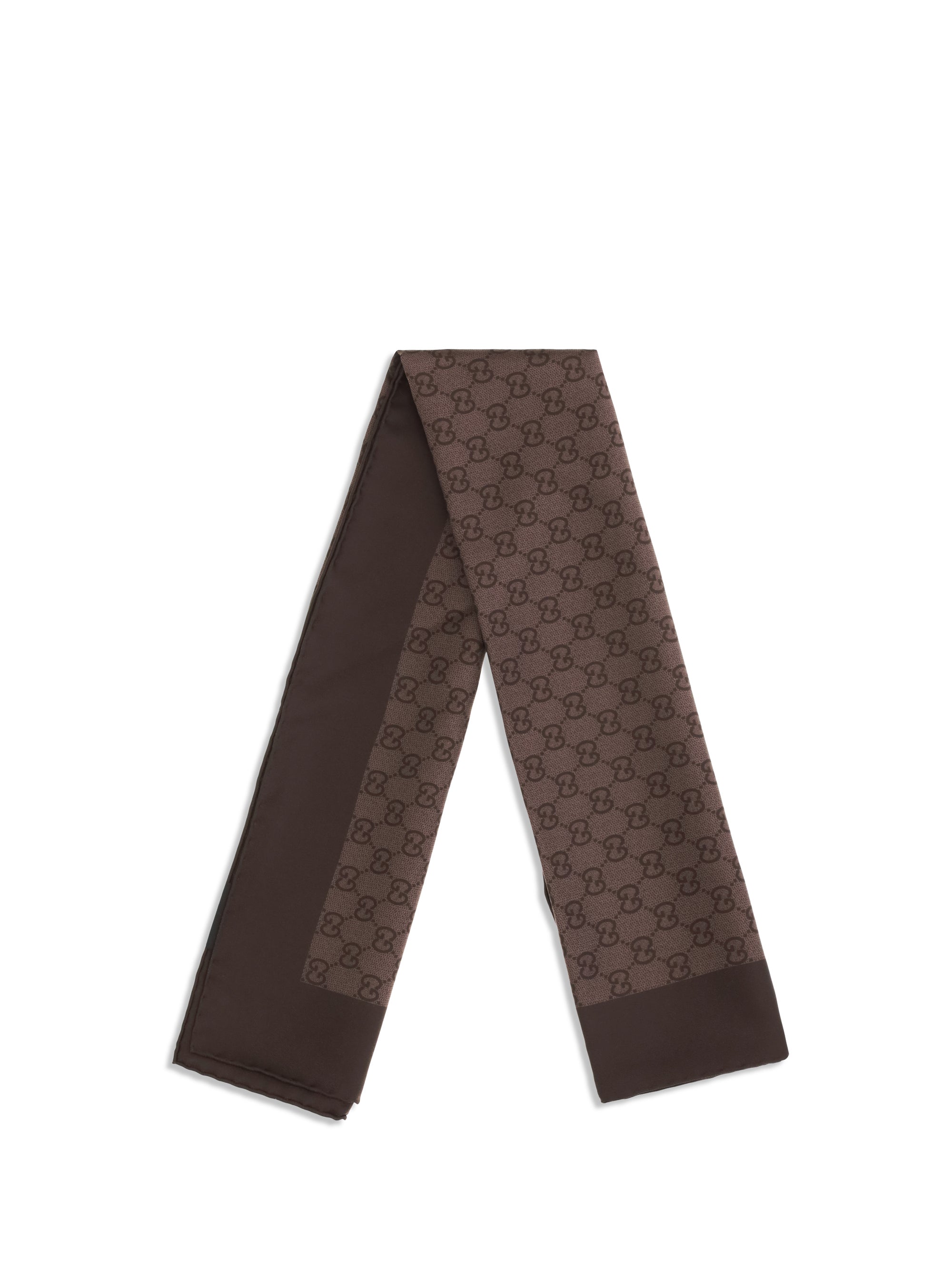 Gucci Women Gg Silk Twill Jacquard Scarf