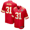 Kansas City Chiefs Jeffrey Bassa Red Team Game Jersey