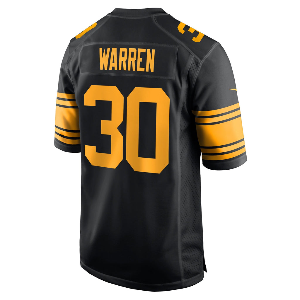Pittsburgh Steelers Jaylen Warren Black Alternate Game Jersey