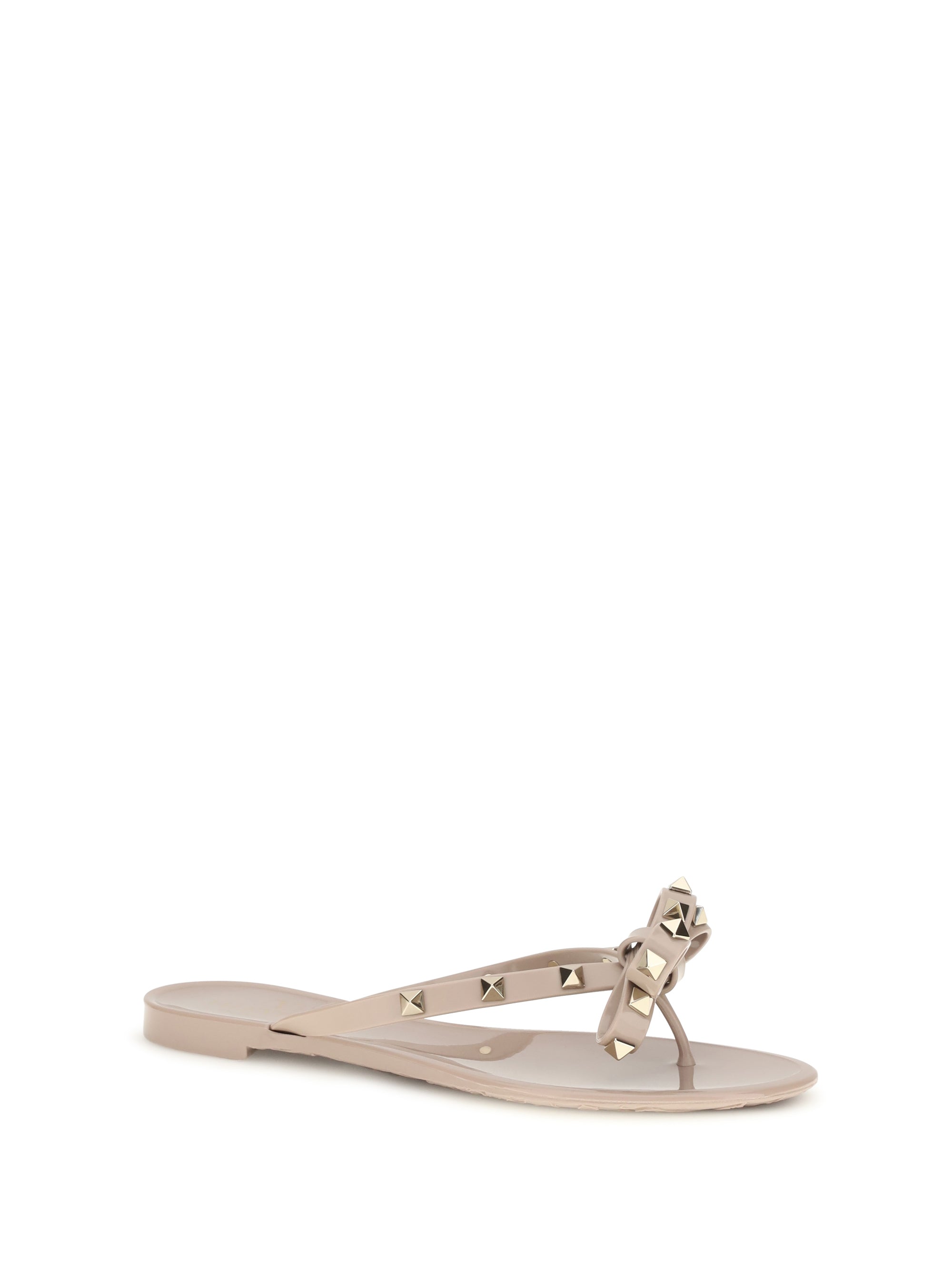 Valentino Garavani Women Rockstud Flip-Flop Sandals In Pvc