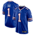 Buffalo Bills Number 1 Dad Royal Game Jersey