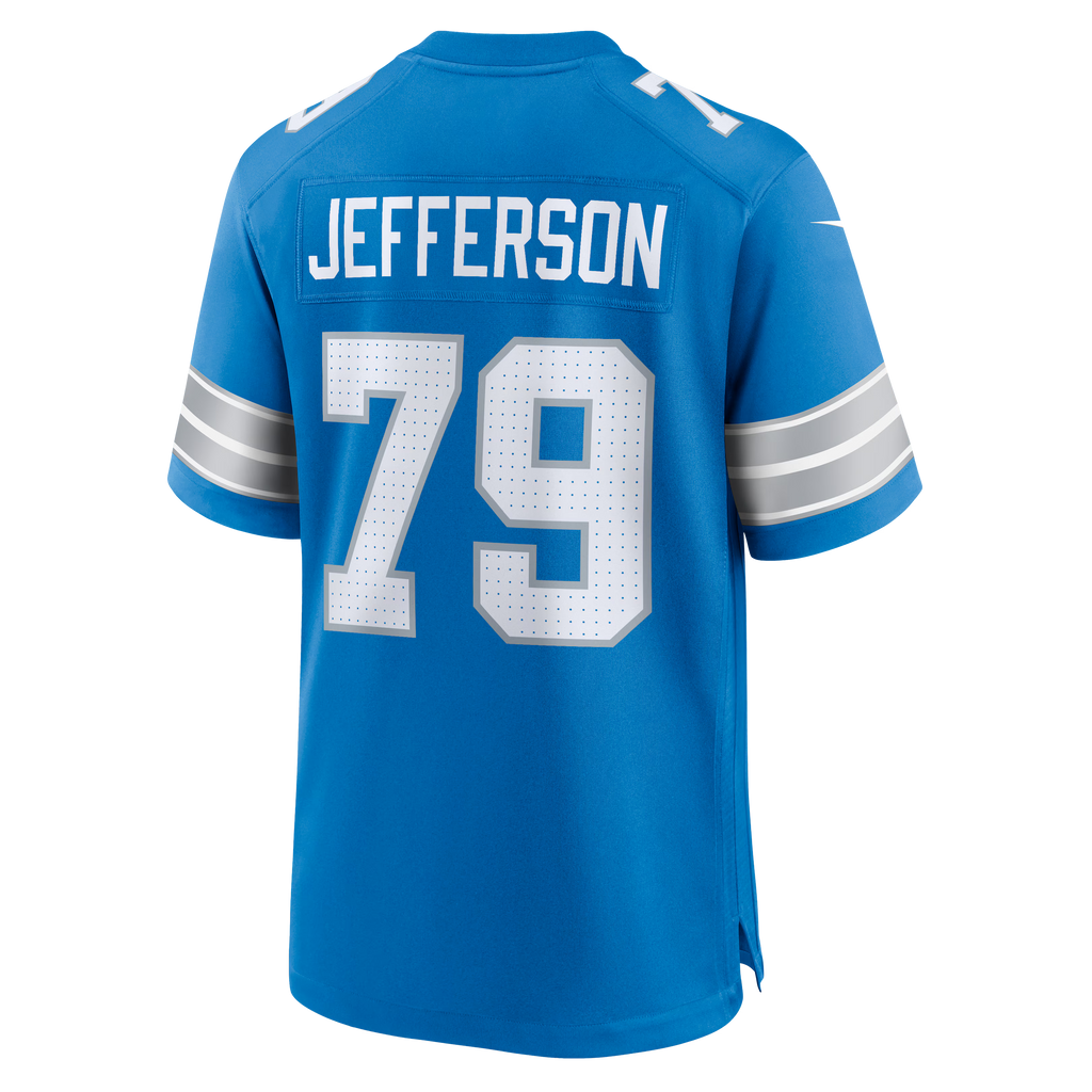 Detroit Lions Quinton Jefferson Blue Team Game Jersey