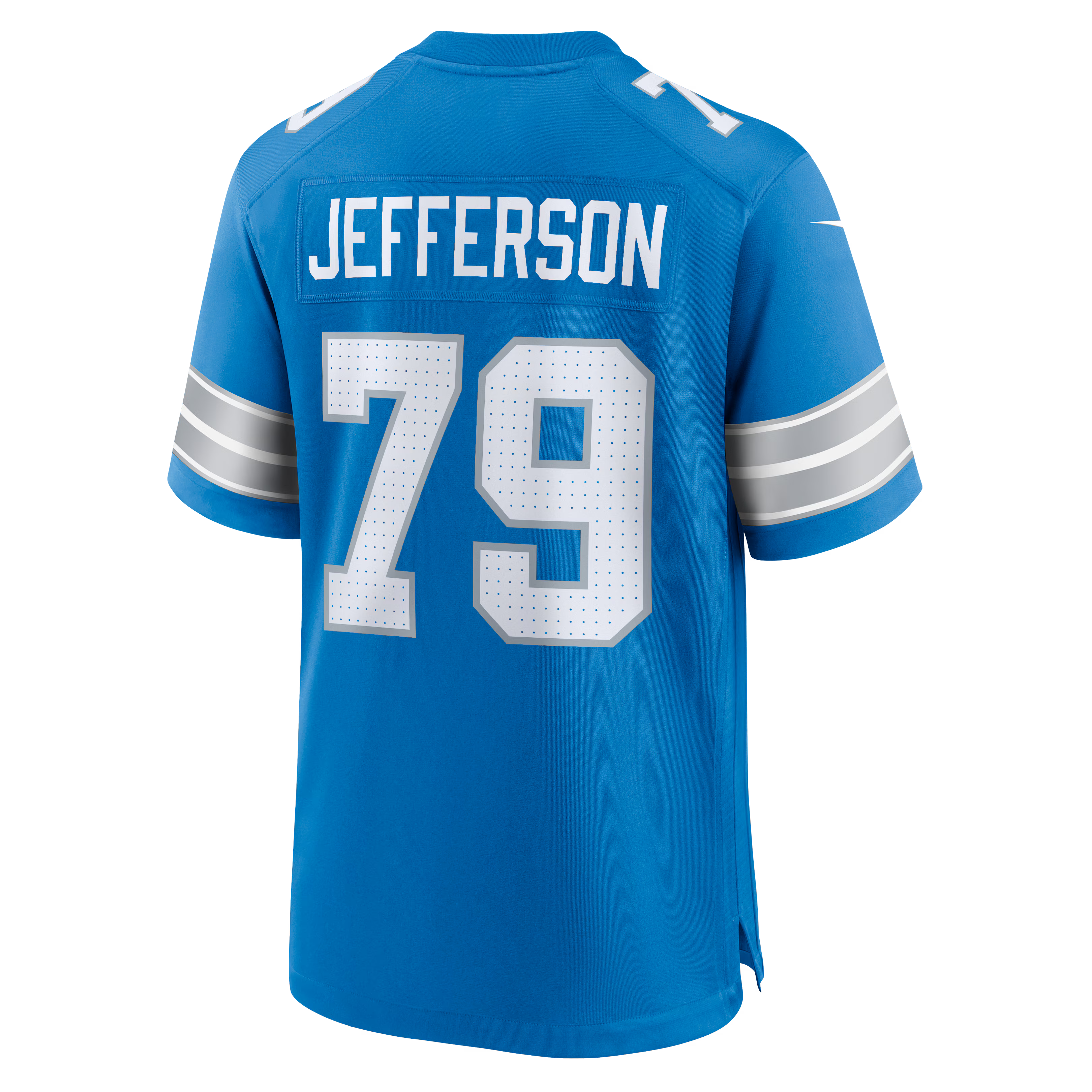Detroit Lions Quinton Jefferson Blue Team Game Jersey