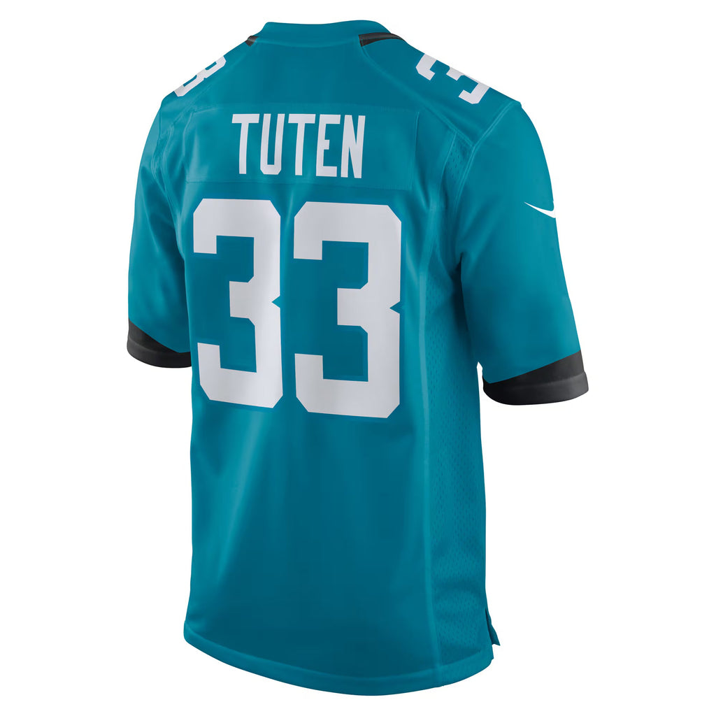 Jacksonville Jaguars Bhayshul Tuten Teal Team Game Jersey