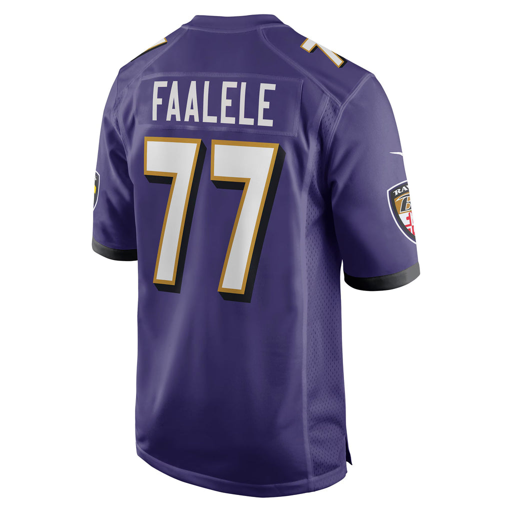 Baltimore Ravens Daniel Faalele Purple Player Game Jersey